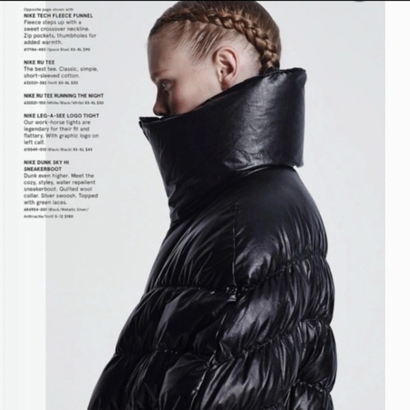 NWT Nike Cascade Down Puffer Poncho Jacket - Picture 3 of 14